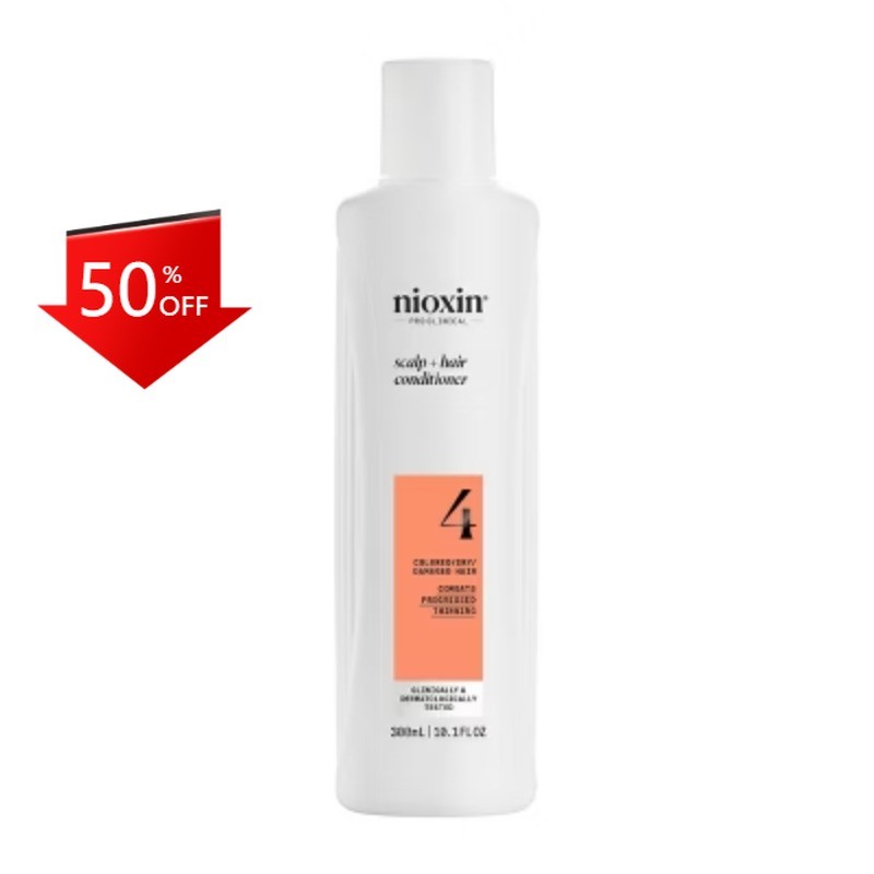 Nioxin System 4 Therapy Conditioner – 10.1 fl oz: For All Hair Types,Liquid Form