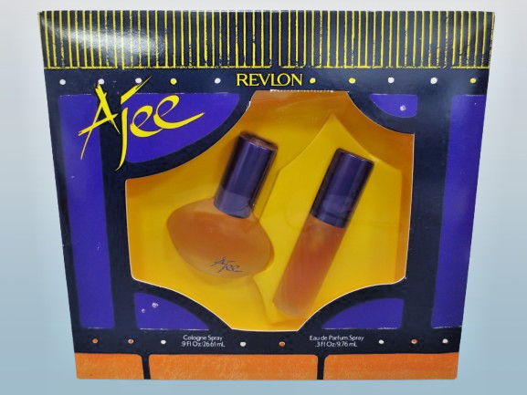 REVLON AJEE COLOGNE SPRAY 0.9 OZ AND EAU DE PARFUM SPRAY 0.3 OZ BOXED LOT OF 2