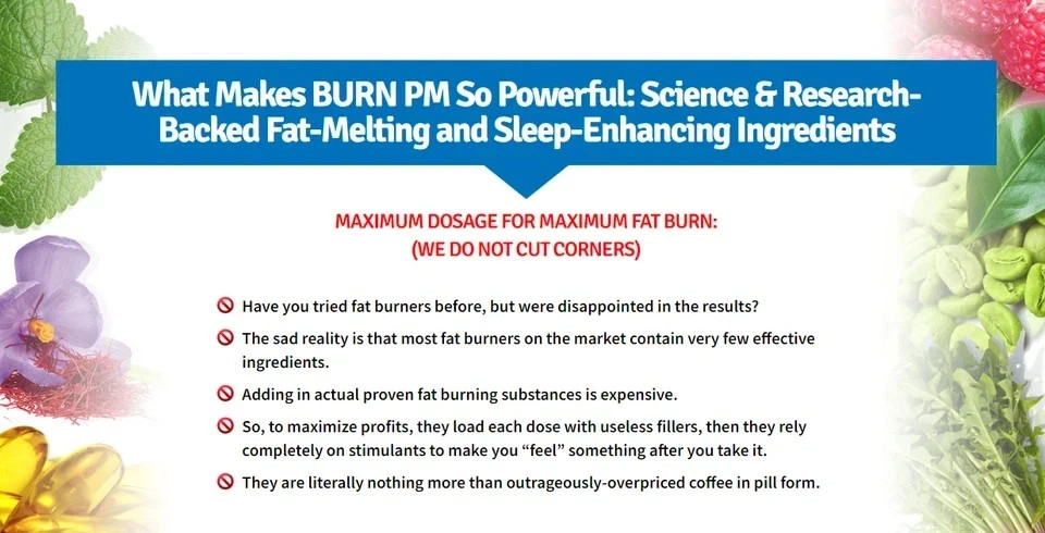 3 Pack BURN PM Sculptnation Thermogenic Natural Enhance Fat Burner weight Loss