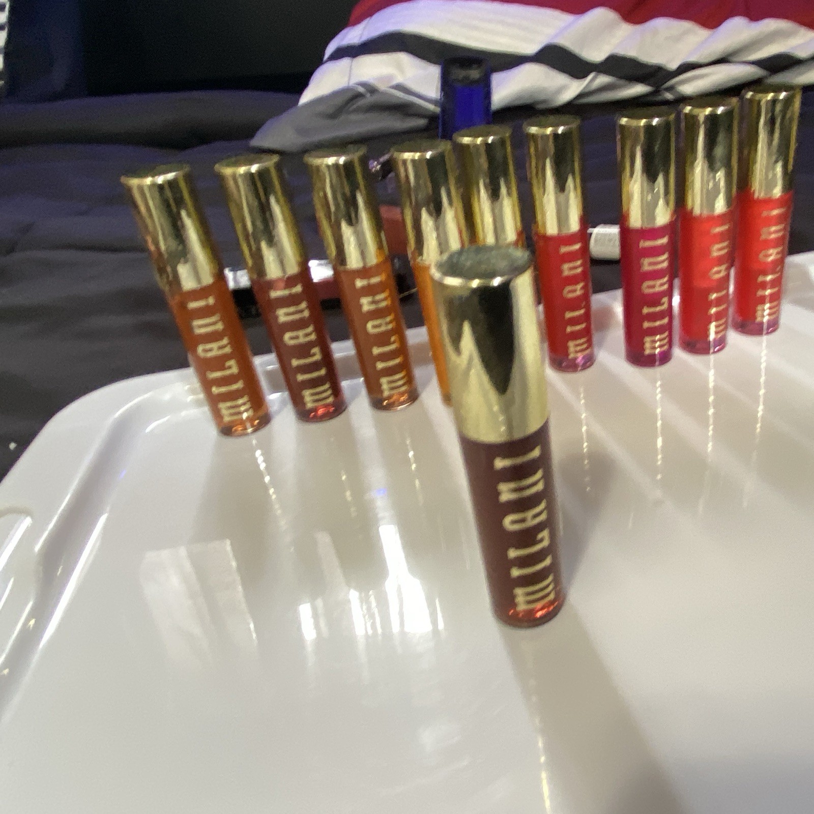 Milani Liquid Lip Gloss Lot, Glossy Shine Effect, Assorted Shades