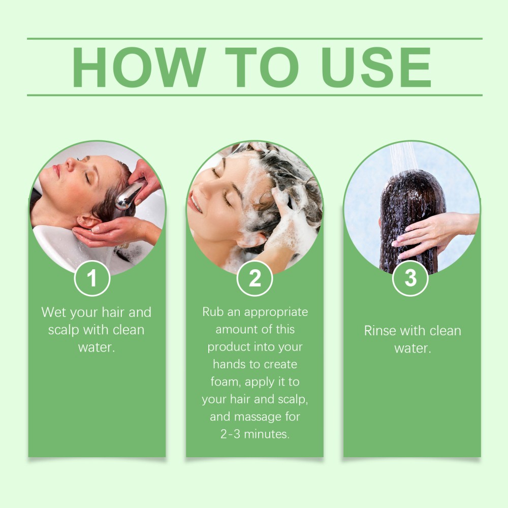 2 Pack Organic Rosemary Hair Growth Shampoo for Women and Men-Natural Thickening