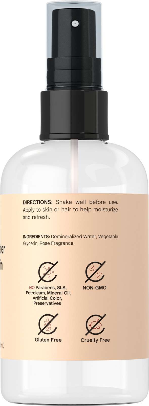 Rose Water & Glycerin | 8 fl oz | Moisturizing & Soothing Spray | by Coera