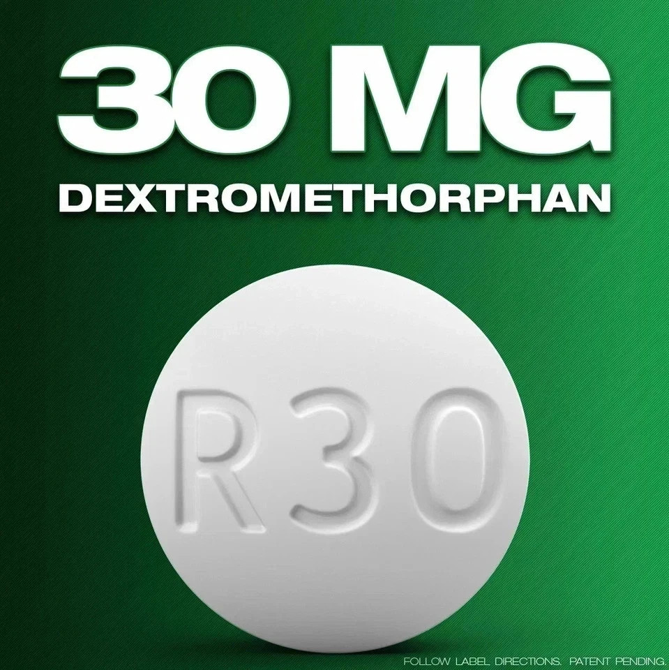 3 PACK Cough Suppressant 100 Tablets 30mg Dextromethorphan