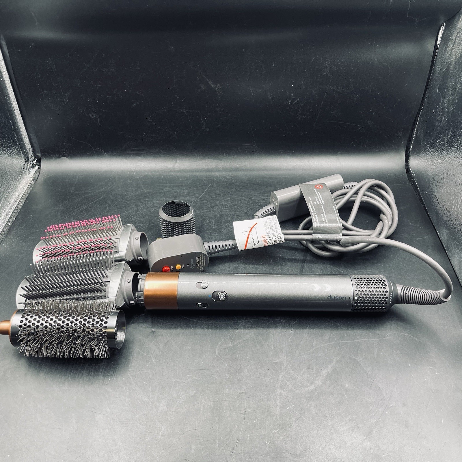 Dyson Airwrap HS05 Multi Styler Nickel/Copper Tested Working Ships Fast C Pics