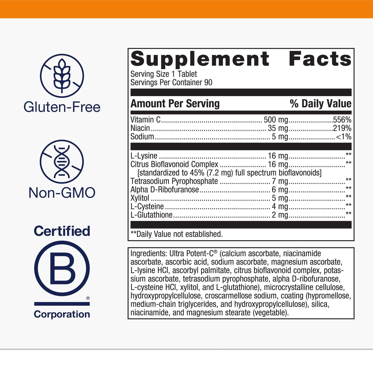Metagenics Ultra Potent-C 500 – Buffered 90 Count (Pack of 1), Default