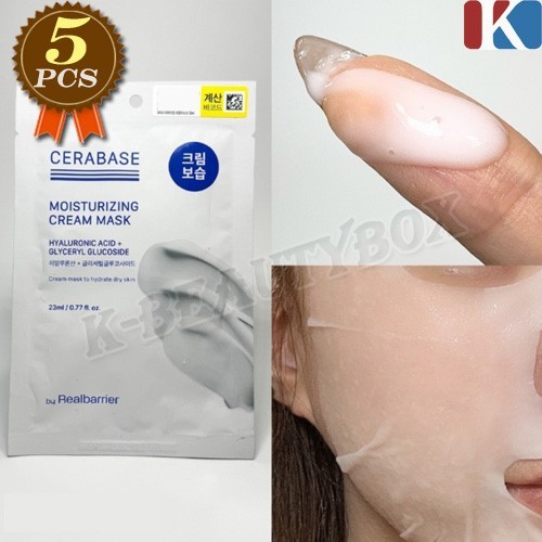 REAL BARRIRER Cerabase Moisturizing Cream Mask 23ml x 5pcs Skin Barrier K-Beauty
