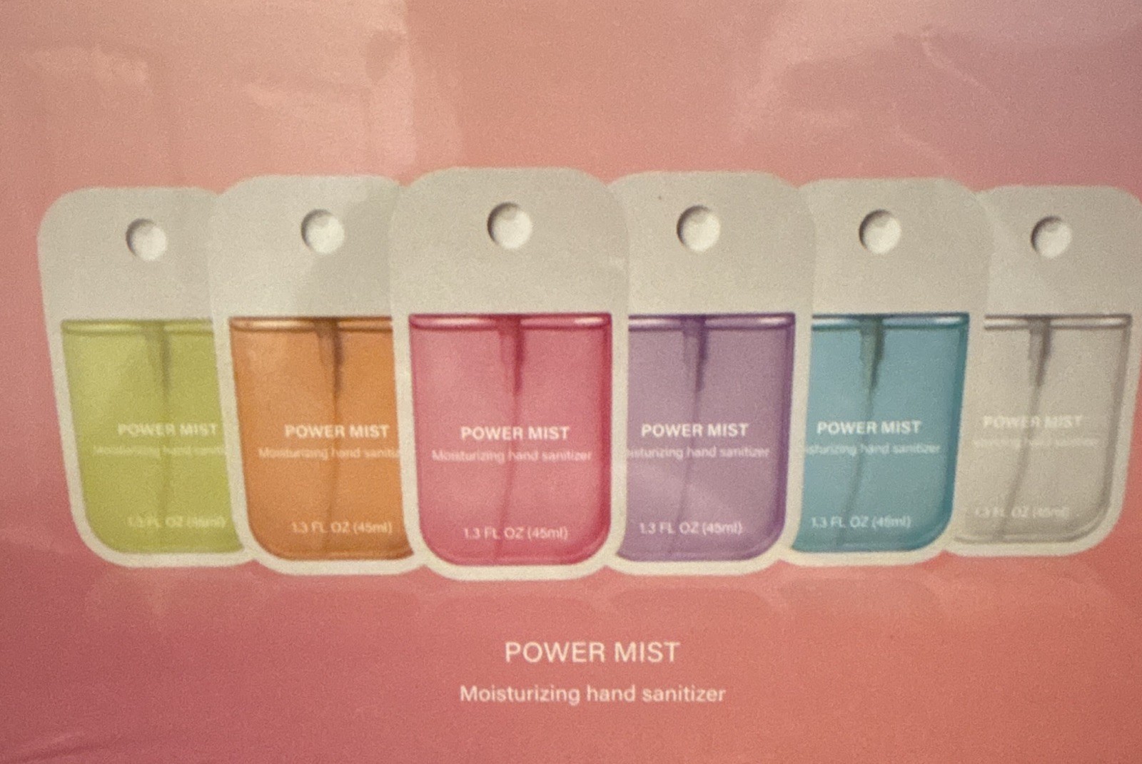 POWER MIST Moisturizing Hand Sanitizer, Multicolor, 1.3 fl oz (45mL)