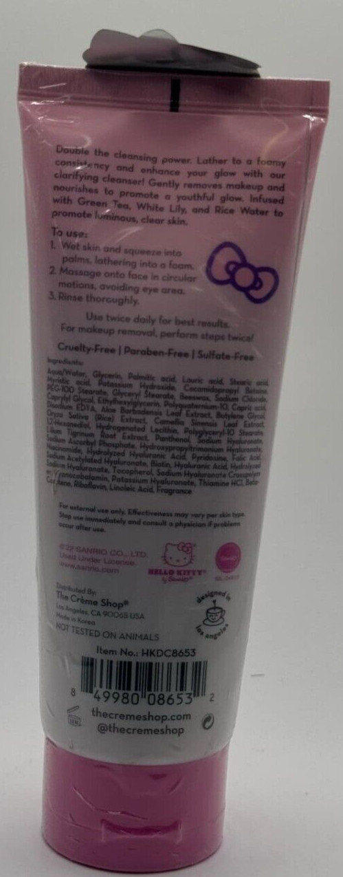 Creme X Hello Kitty 2 in 1 Daily Cleanser Makeup Remover ~ 5.07 FL OZ ~FAST SHIP