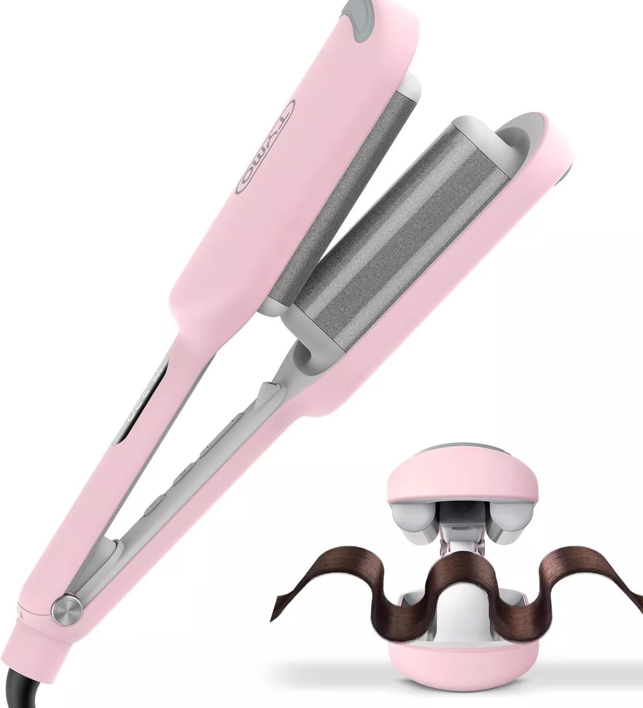 TYMO ROVY Hair Crimper Waver Hair Tool Deep Wave Curling Iron Wand Ionic Waves