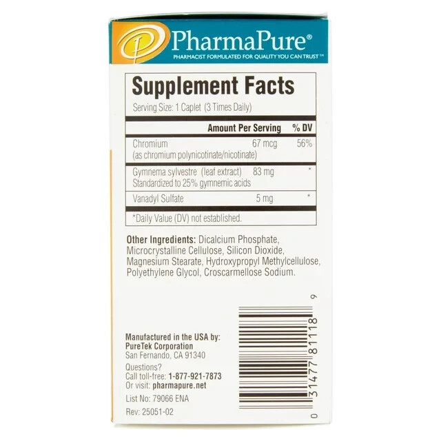 PharmaPure Sugar Blocker Weight Loss Supplement, 90 Capsules Free USA Shipping