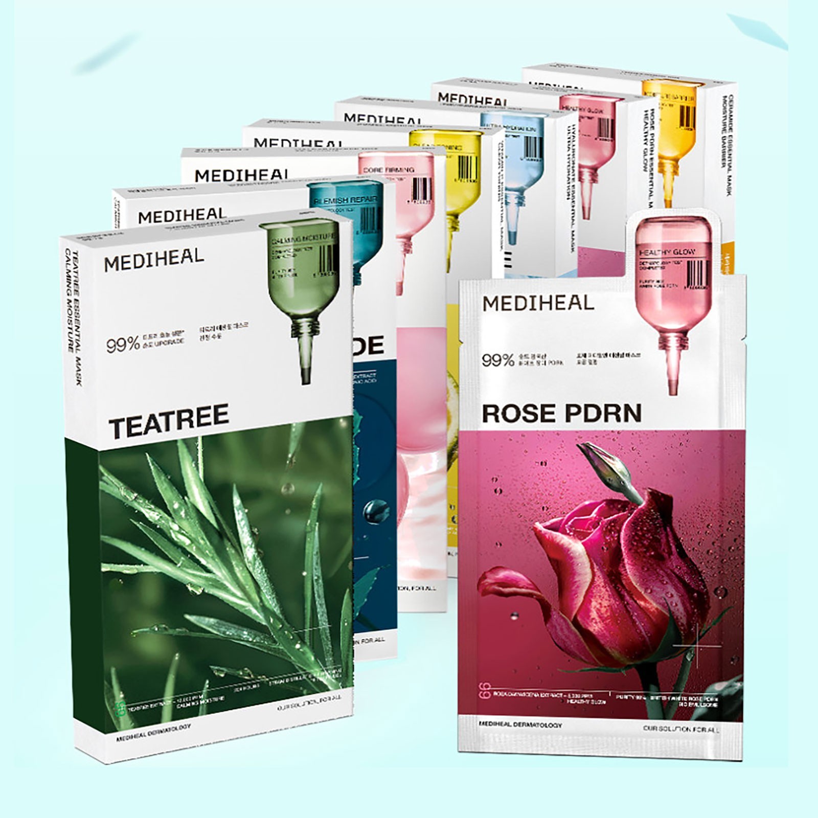MEDIHEAL Essential Mask Sheet 7 Types