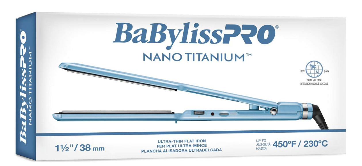 BaBylissPRO Nano Titanium 1½ » Ultra-Thin Flat Iron | BNT4073TUC