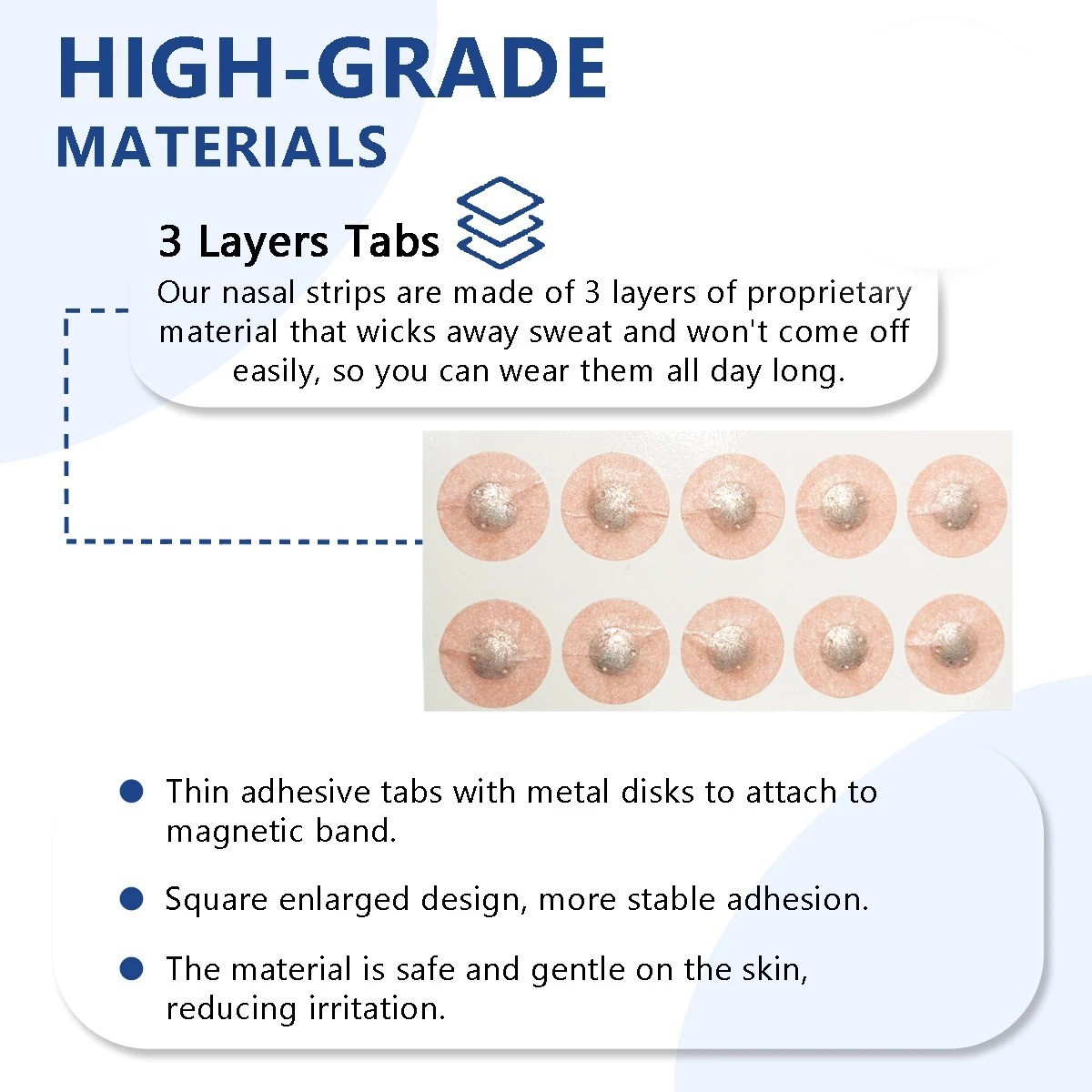 Nasal breathing dilators Magnetic Nasal Strips Increase Air Intake Improve Sleep