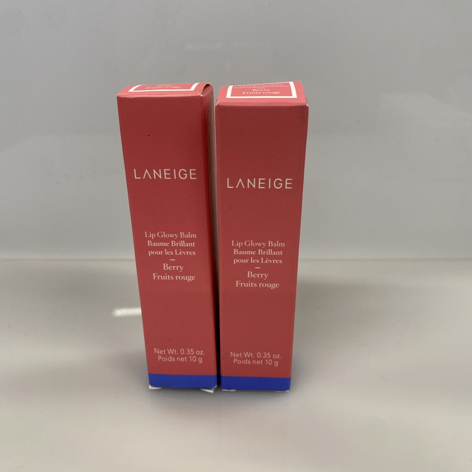 2X Laneige Lip Glowy Balm, Berry Fruits Rouge 0.35 Fl Oz