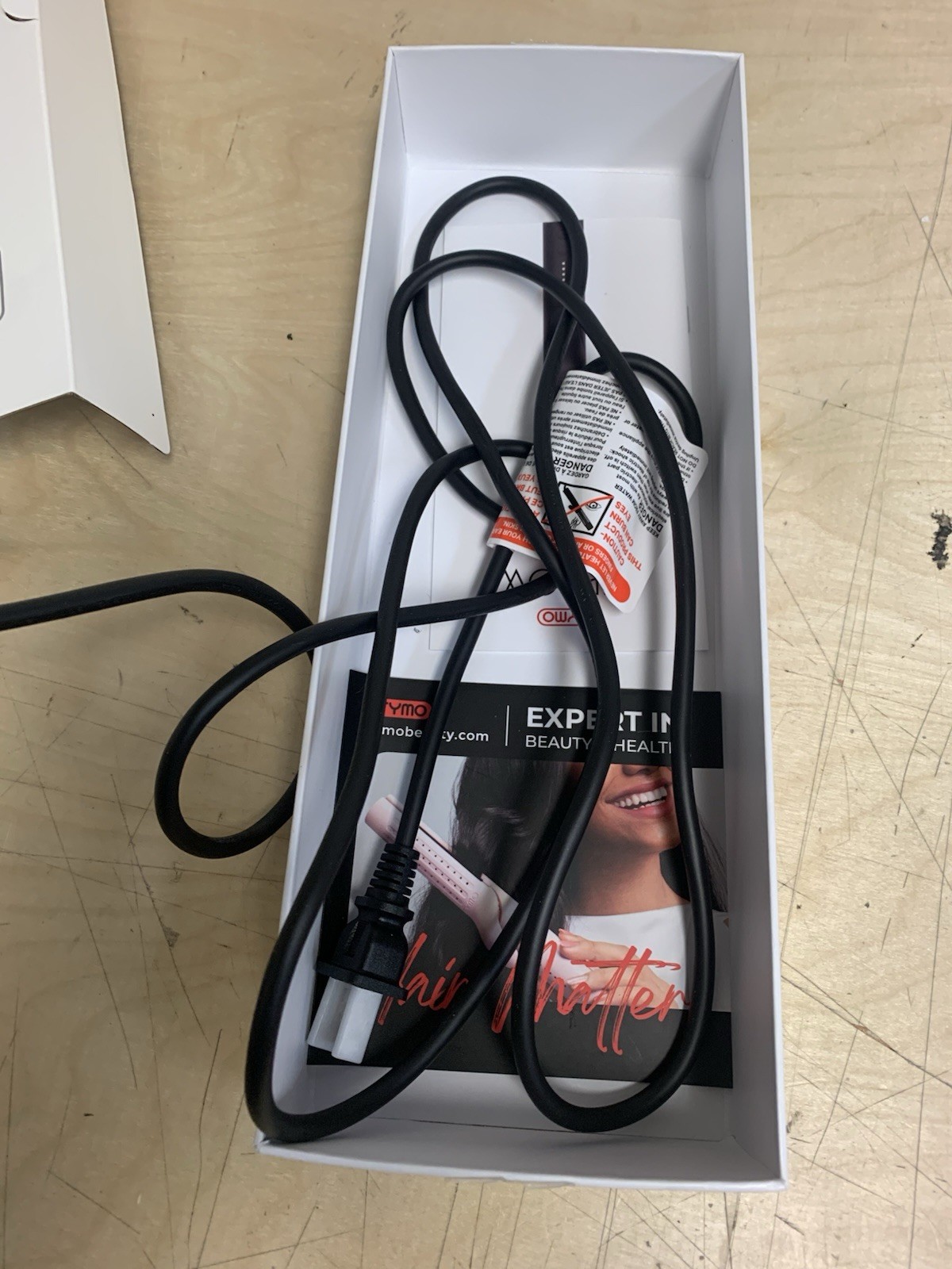 TYMO Airflow 2-in-1 Hair Curler & Straightener – 5 Temps, Ionic, Used