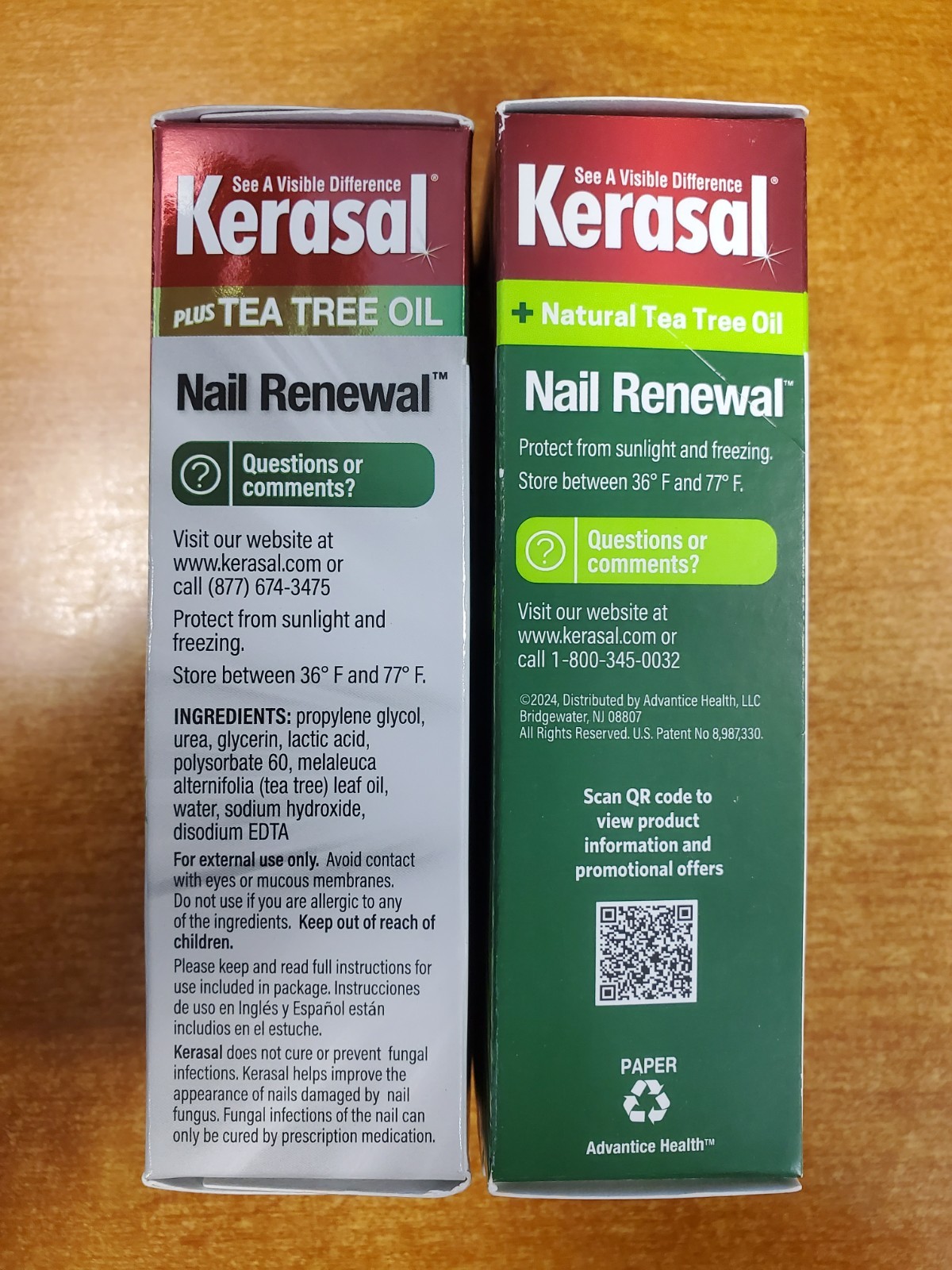 2 Pack: Kerasal Fungal Nail Renewal + Tea Tree Oil 0.33 oz ea (7394) D6
