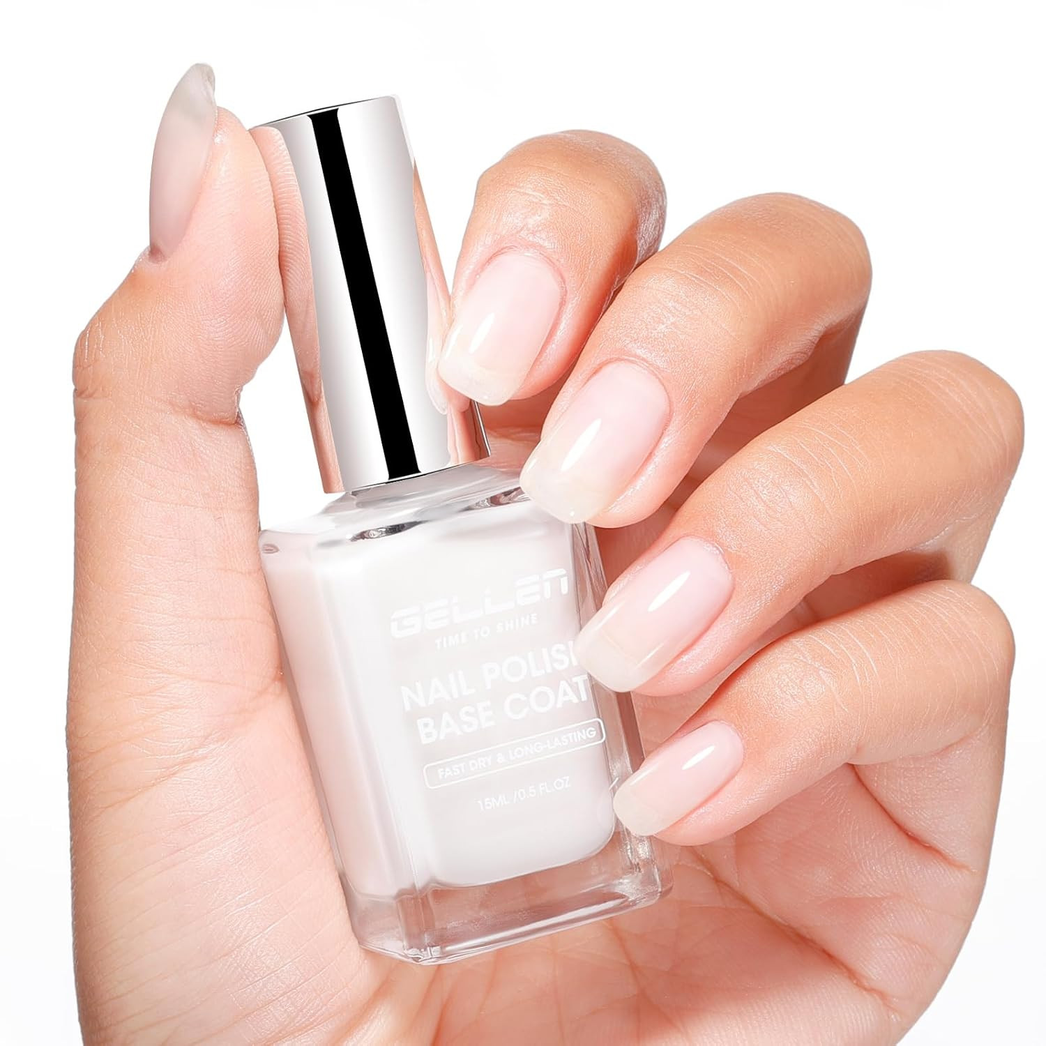 Clear Nail Polish Top Coat, Shine Glossy Regular Nail Polish, Calcium Formula St