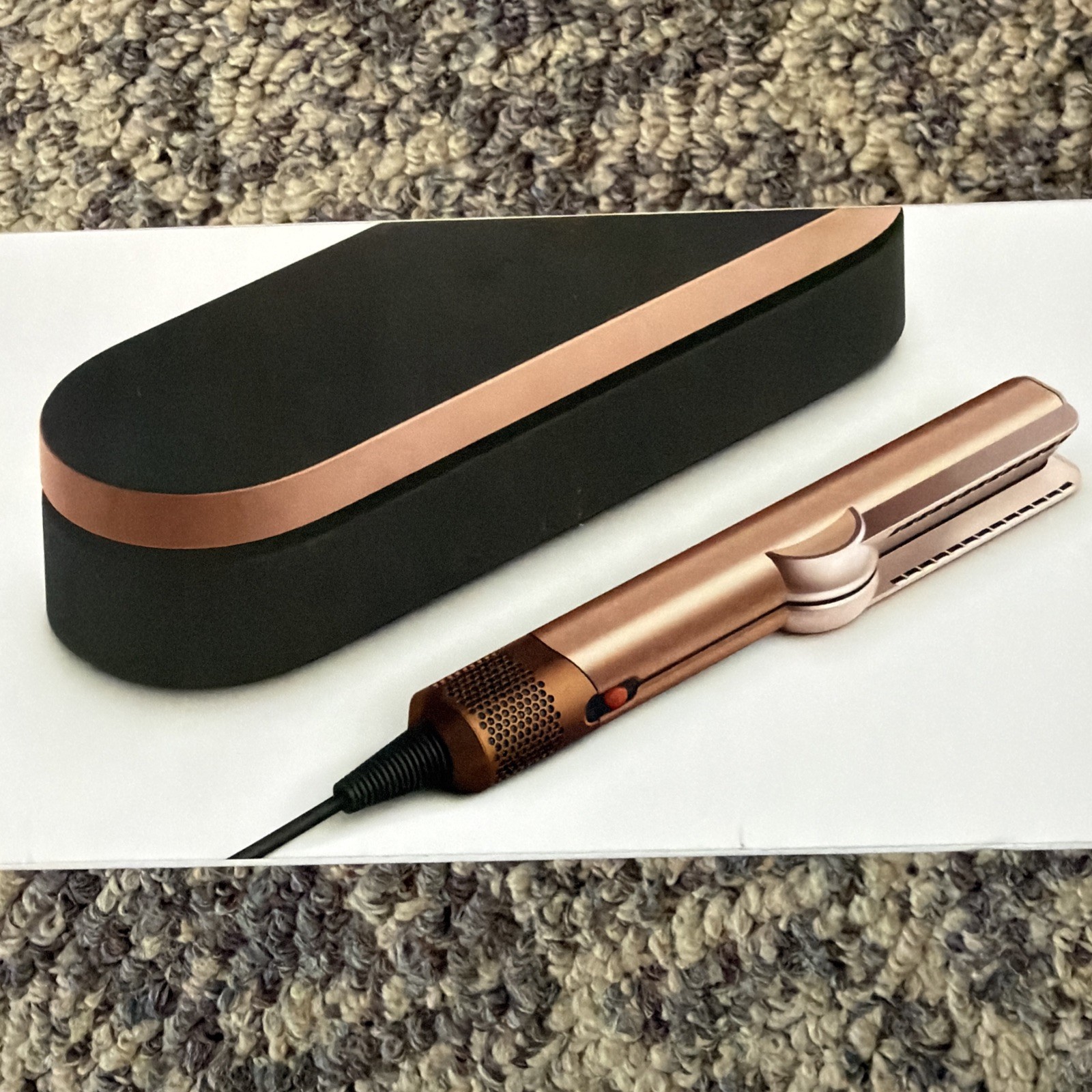 Dyson Airstrait Straightener Amber Silk Wet to Dry Hair Straightener, No Heat