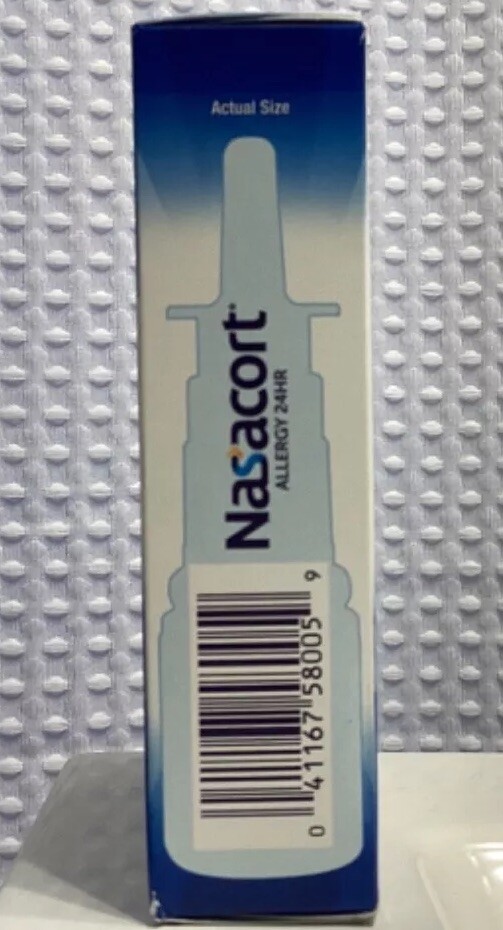 Nasacort Allergy 24 Hour Relief Non Drowsy Nasal Spray 120 Sprays *10/2025*