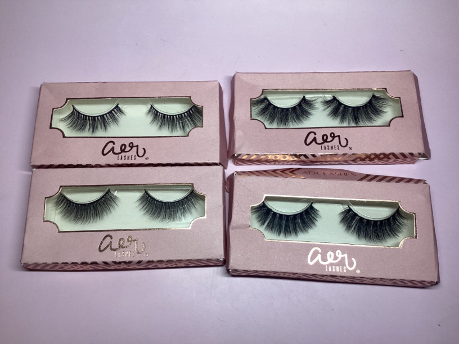 Lot of 4 Different Aer Lashes Luxury 3D Silk Lashes