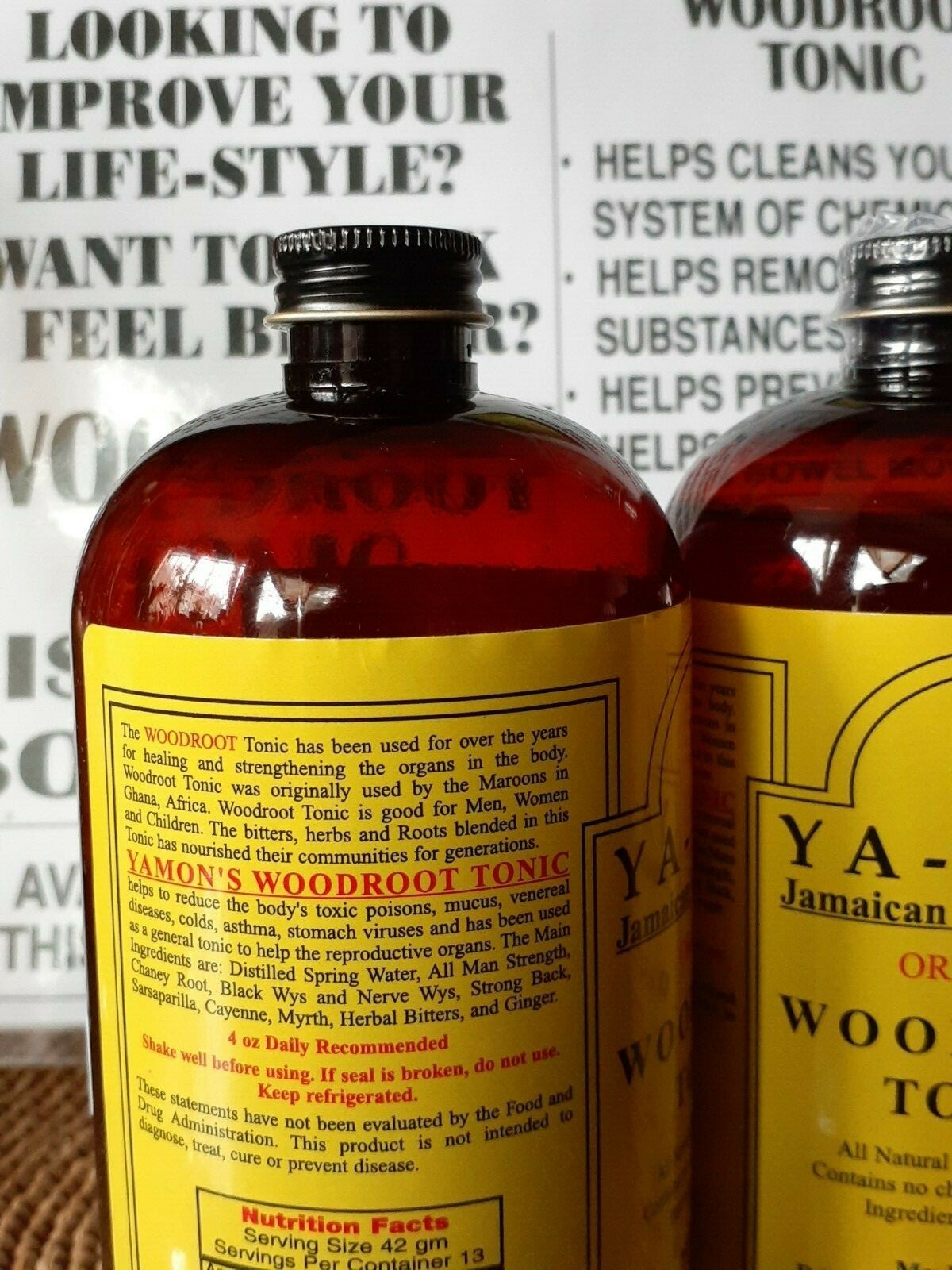 AUTHENTIC SELLER OF YA-MON WOODROOT TONIC JAMAICAN CONNECTION