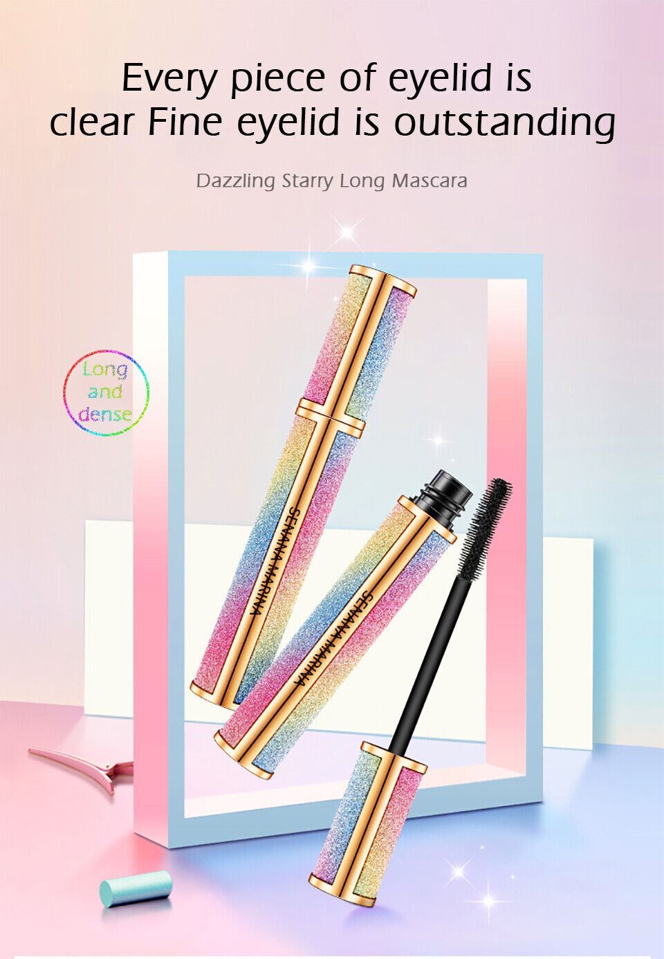 4D Mascara Silk Fiber waterproof Vivid Galaxy Lashes Thick Long eyelashes