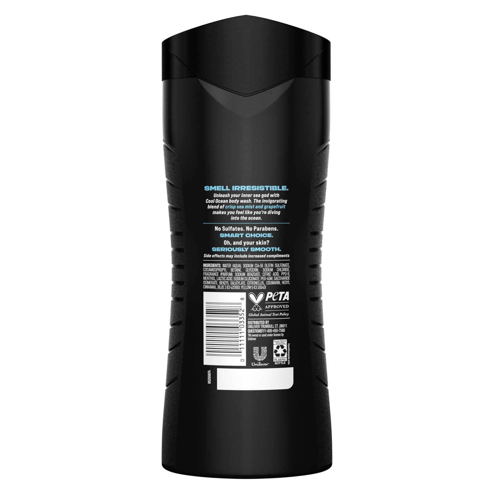 AXE Cool Ocean Men’s Body Wash With Essential 16 Fl Oz (Pack of 1), Clear