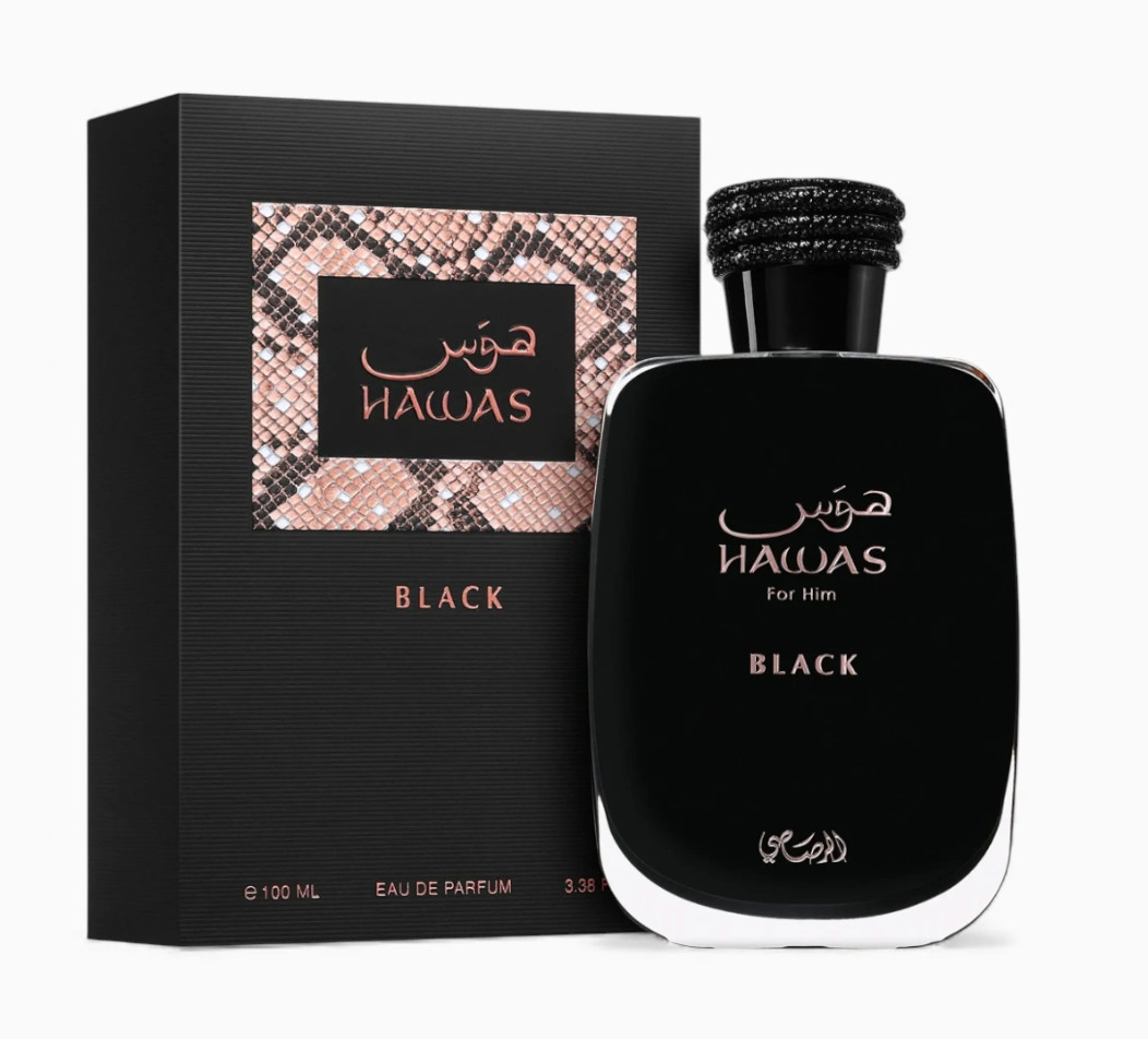 Hawas Black by Rasasi 3.38 oz EDP for Men | Long Lasting Cologne | FAST SHIP