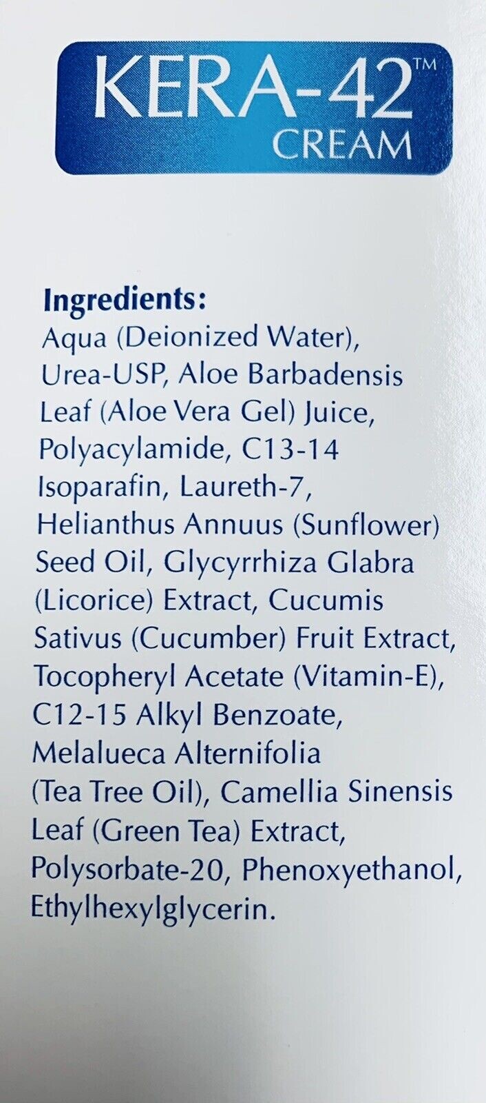 Kera-42 Cream, *42% Urea* Clinical Therapeutic Solutions EXP: 10/2027