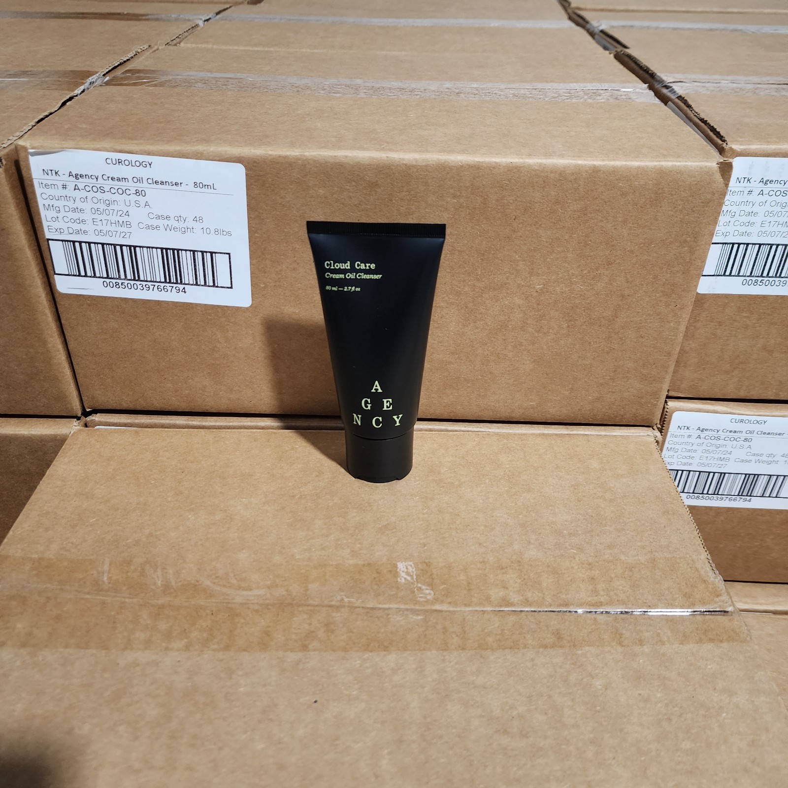 Agency Cloud Care Cream Oil Cleanser 2.7 fl oz Wholesale Bulk (Lot of 48 Count)