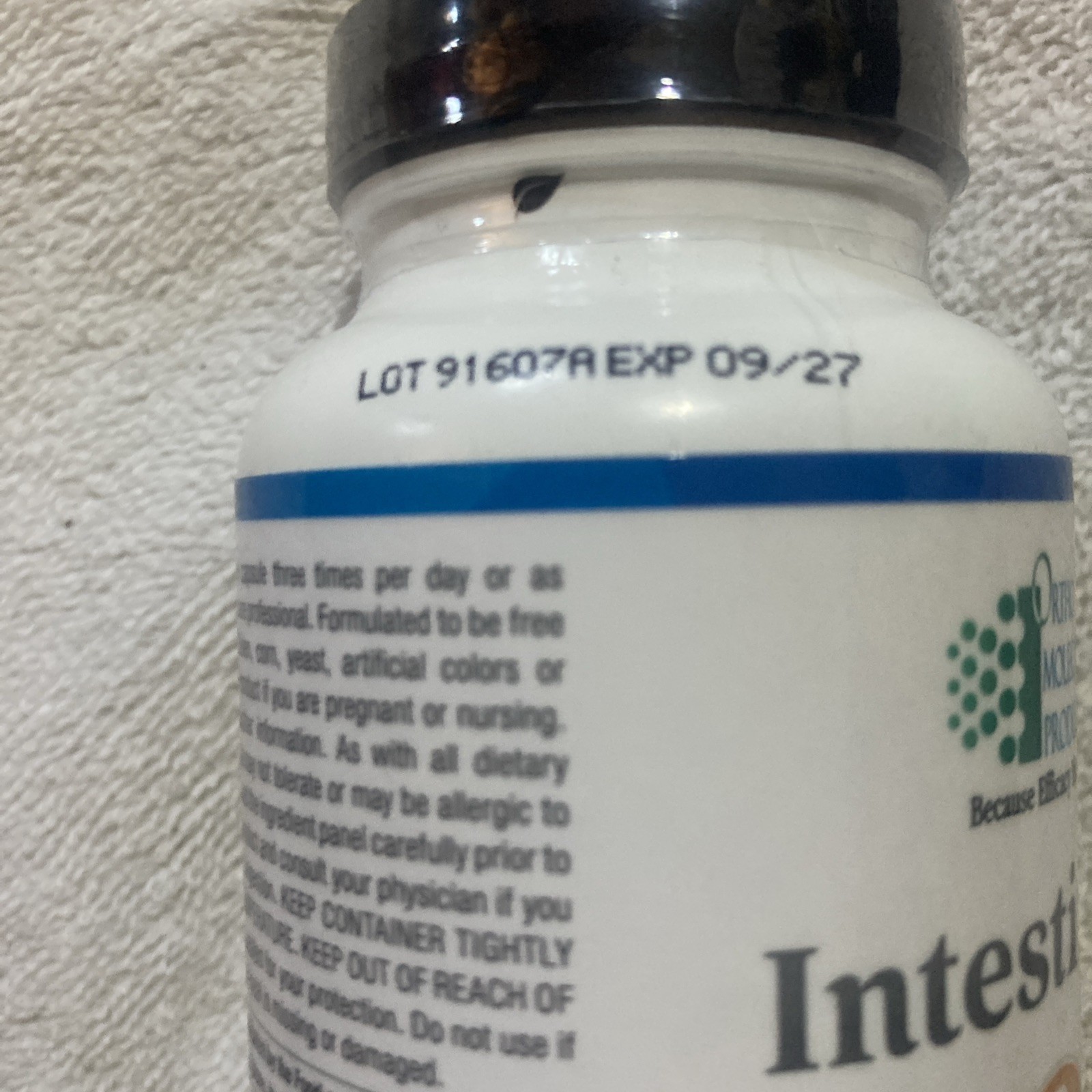Intestin-ol Supplement Ortho Molecular 90 Softgels 09/2027