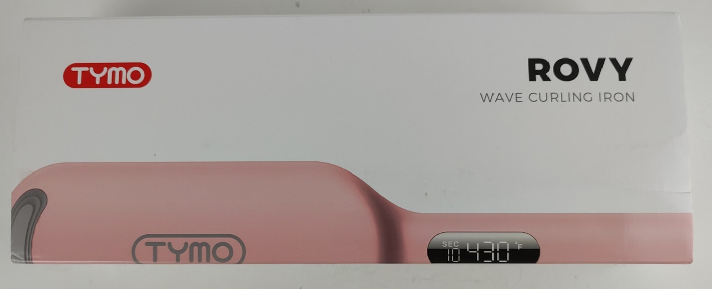 Tymo Rovy Wave Curling Iron Pink Hair Styler New Open Box