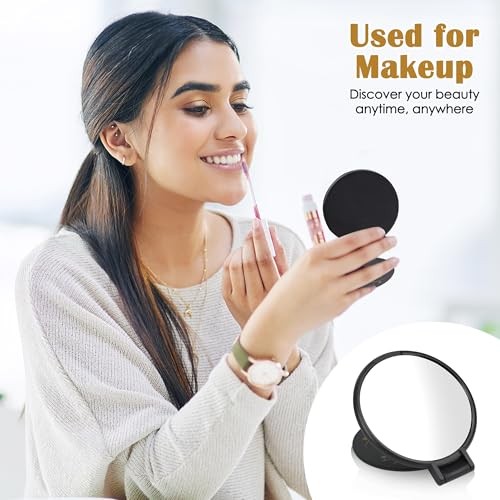 36Pcs Folding Compact Mirror Pack 2.4 in Mini Pocket Mirror for Purse, Black