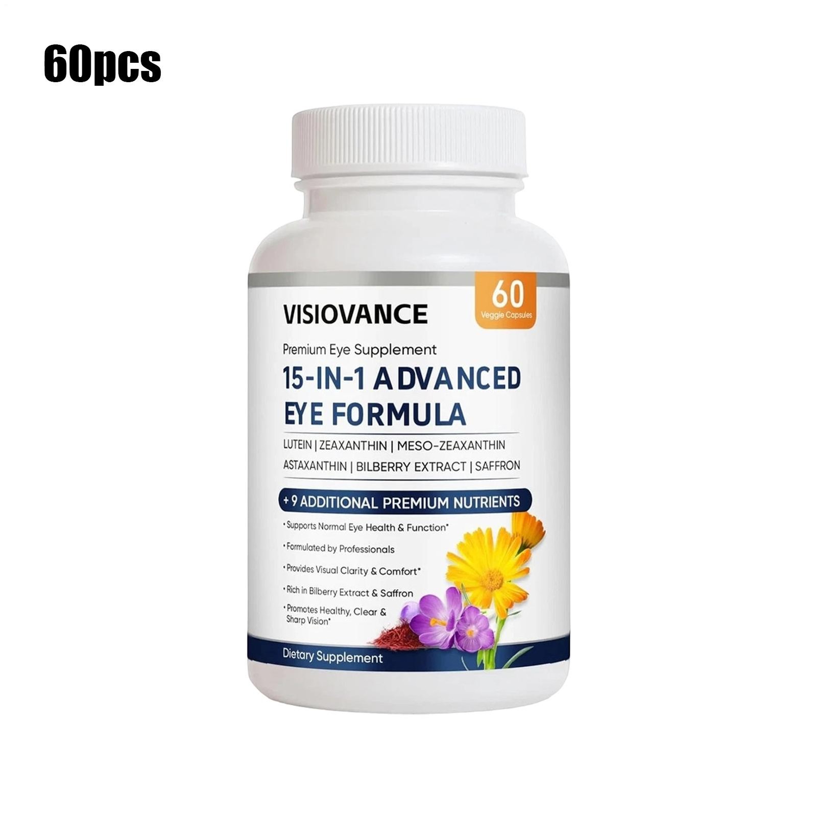 VisioVance 15 in 1 Advanced Eye Formula – Neurobella Eye Formula 60 Capsules