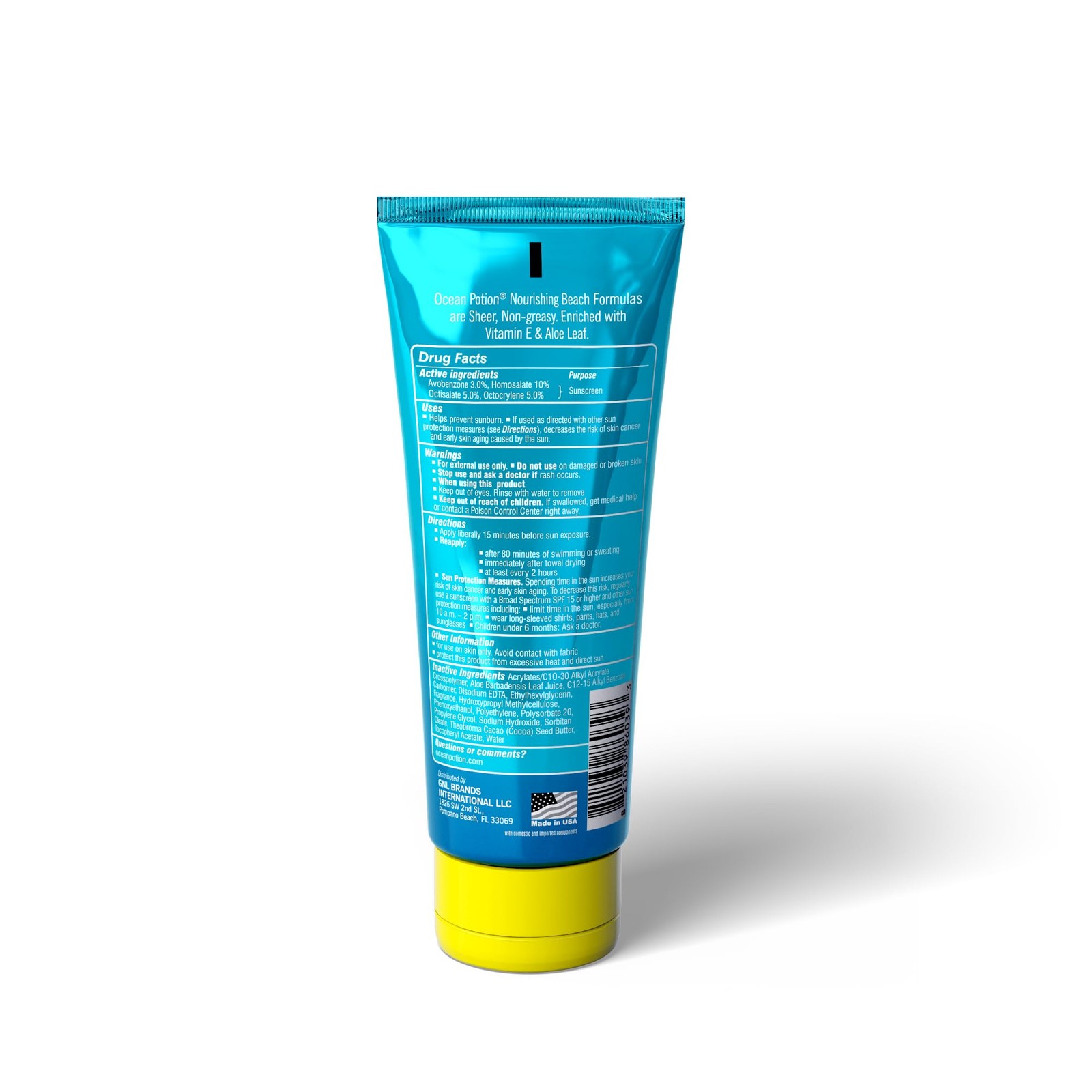 Ocean Potion SPF 50 Sunscreen Body Lotion, Broad 6.8 Fl Oz (Pack of 1)