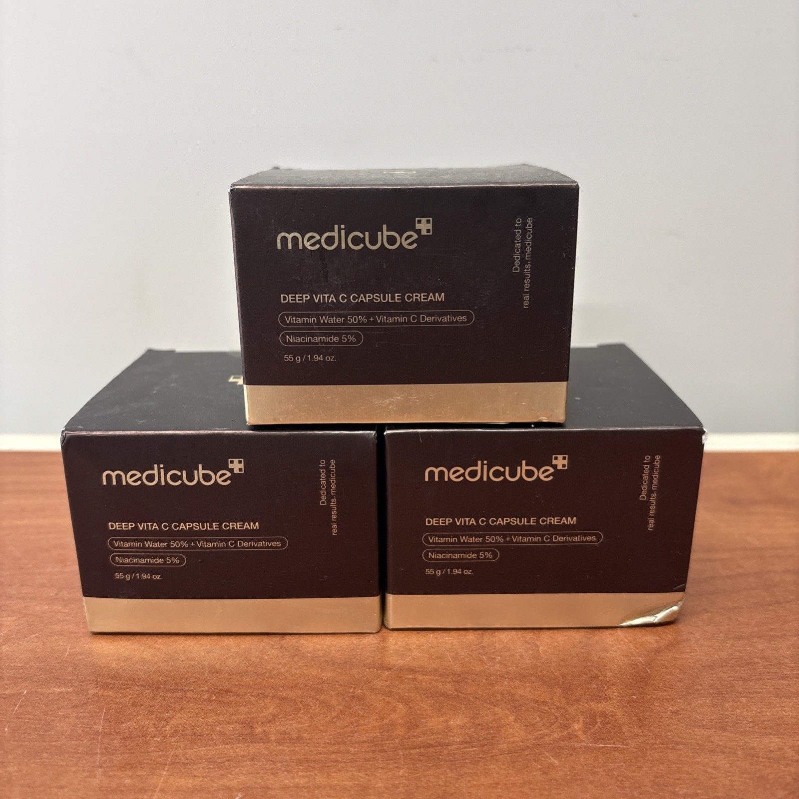 3 Pack Of MEDICUBE Deep VITA C Capsule Cream 1.94 oz. Skincare Exp 09/2027+
