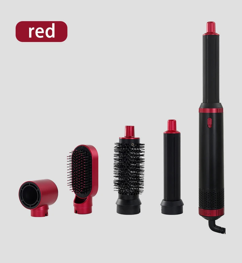 5 in 1 Hair Dryer Brush Hot Comb Set Professional Curling Iron Hair Straightener