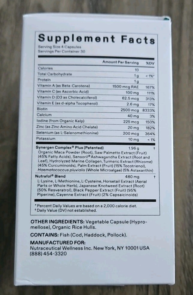Nutrafol Women’s Balance Hair Growth Supplement 120 Count Exp 06/27