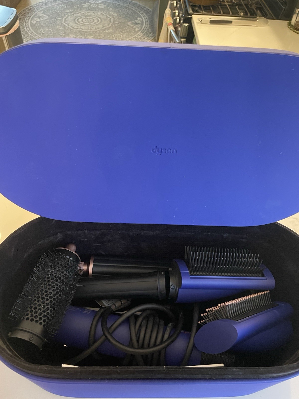 Dyson Hair Styler Set w/ Case, Round Volumizing & Smoothing Brushes, Comb