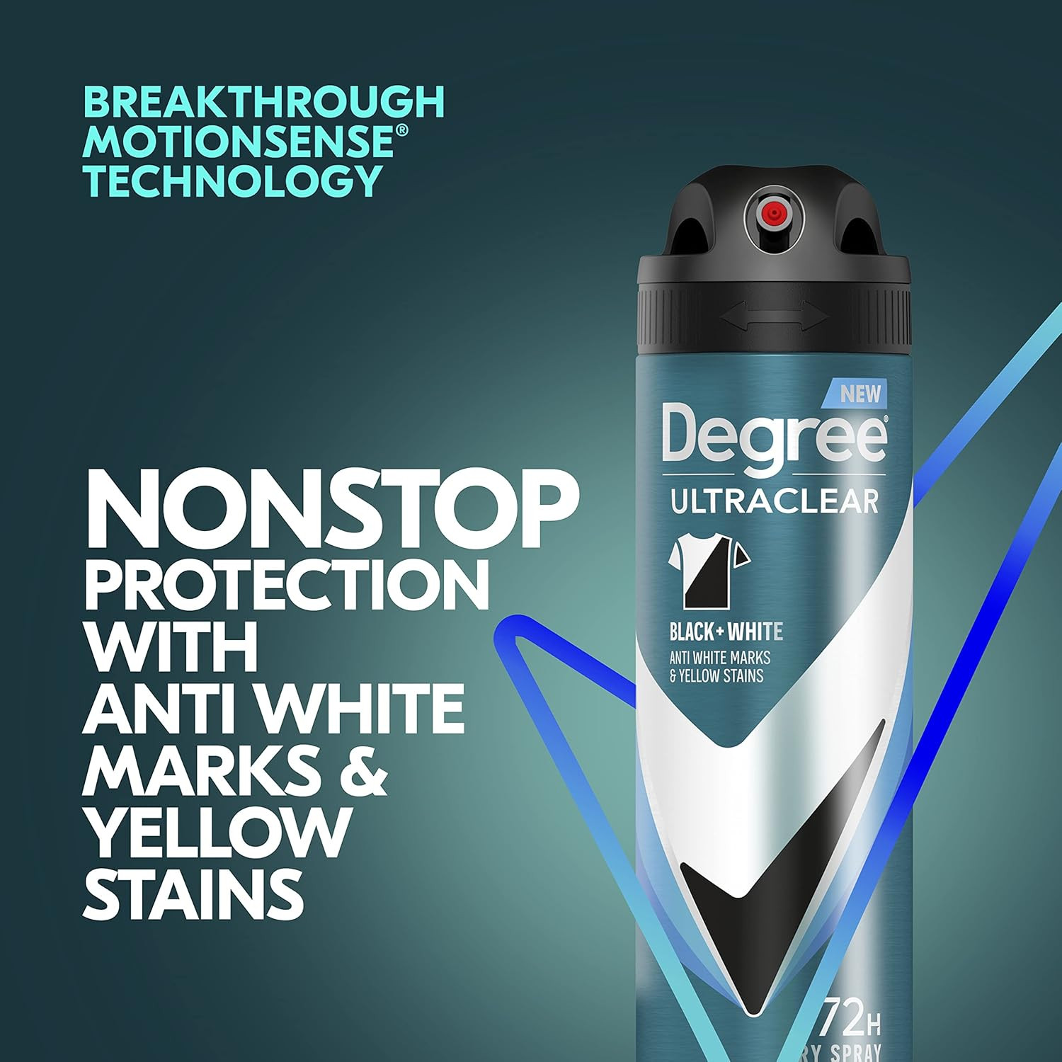 Degree Men Antiperspirant Spray Black + White 3 Count Protects from Deodorant St