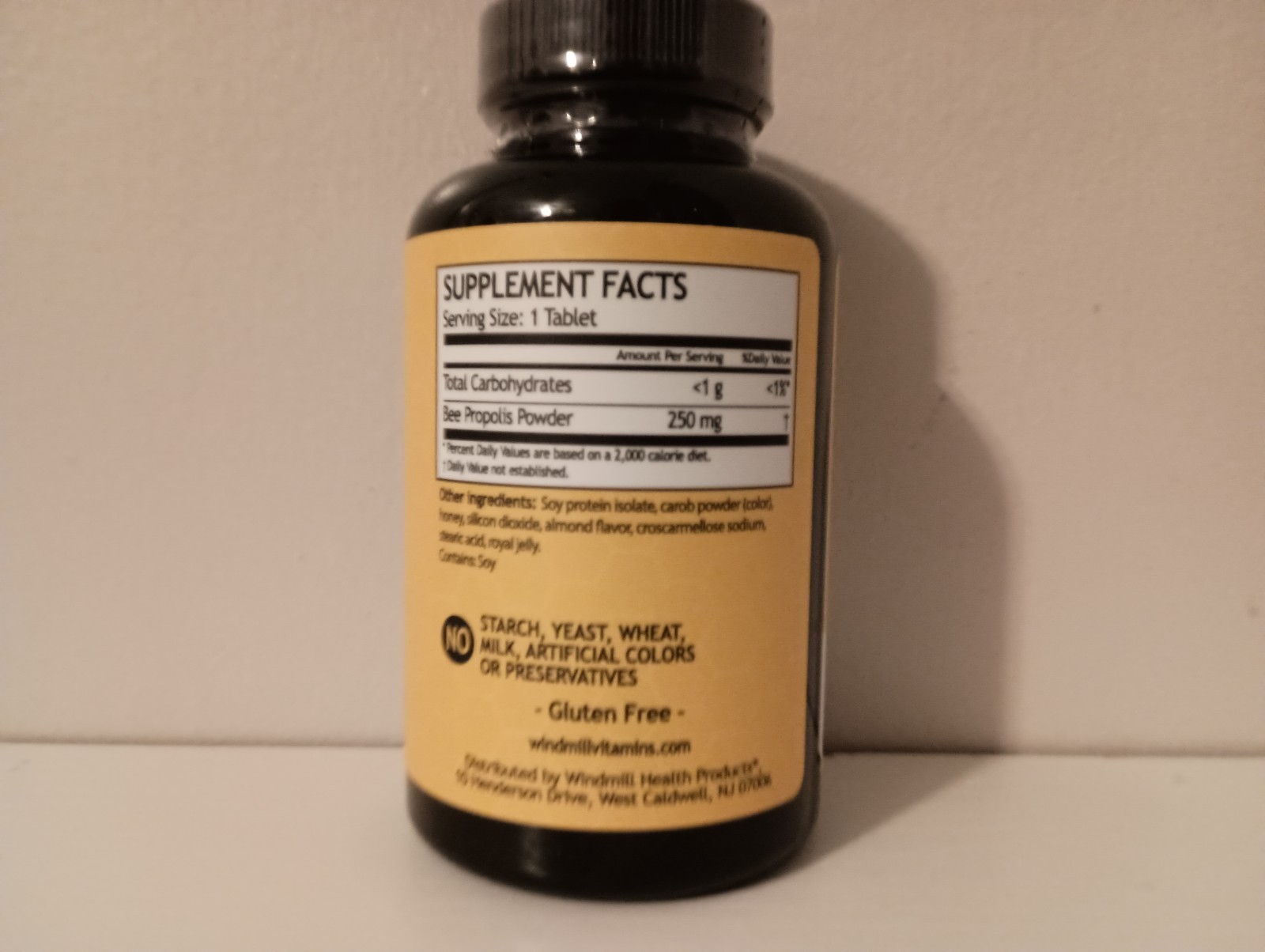 BEE PROPOLIS Immune Boosting Tablets 60 Count Pure Antioxidant GLUTEN FREE