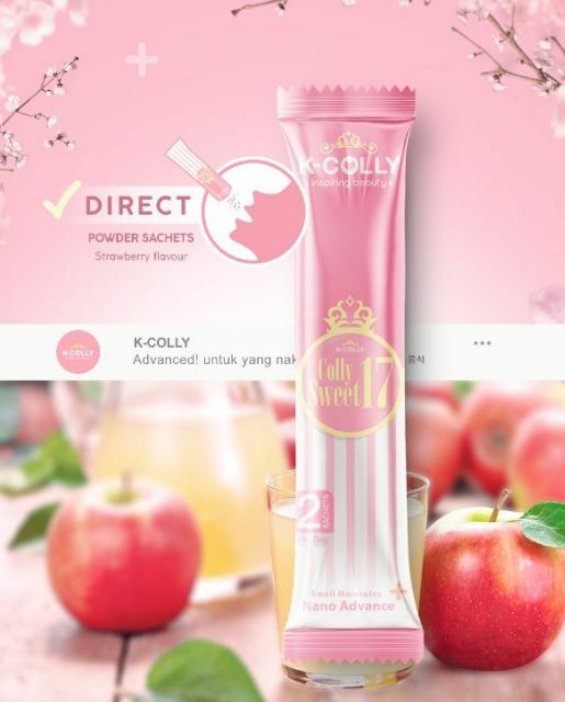 K-COLLY SWEET17 Korean Nano Collagen Advance Triple Whitening 20s EXPEDITED SHIP
