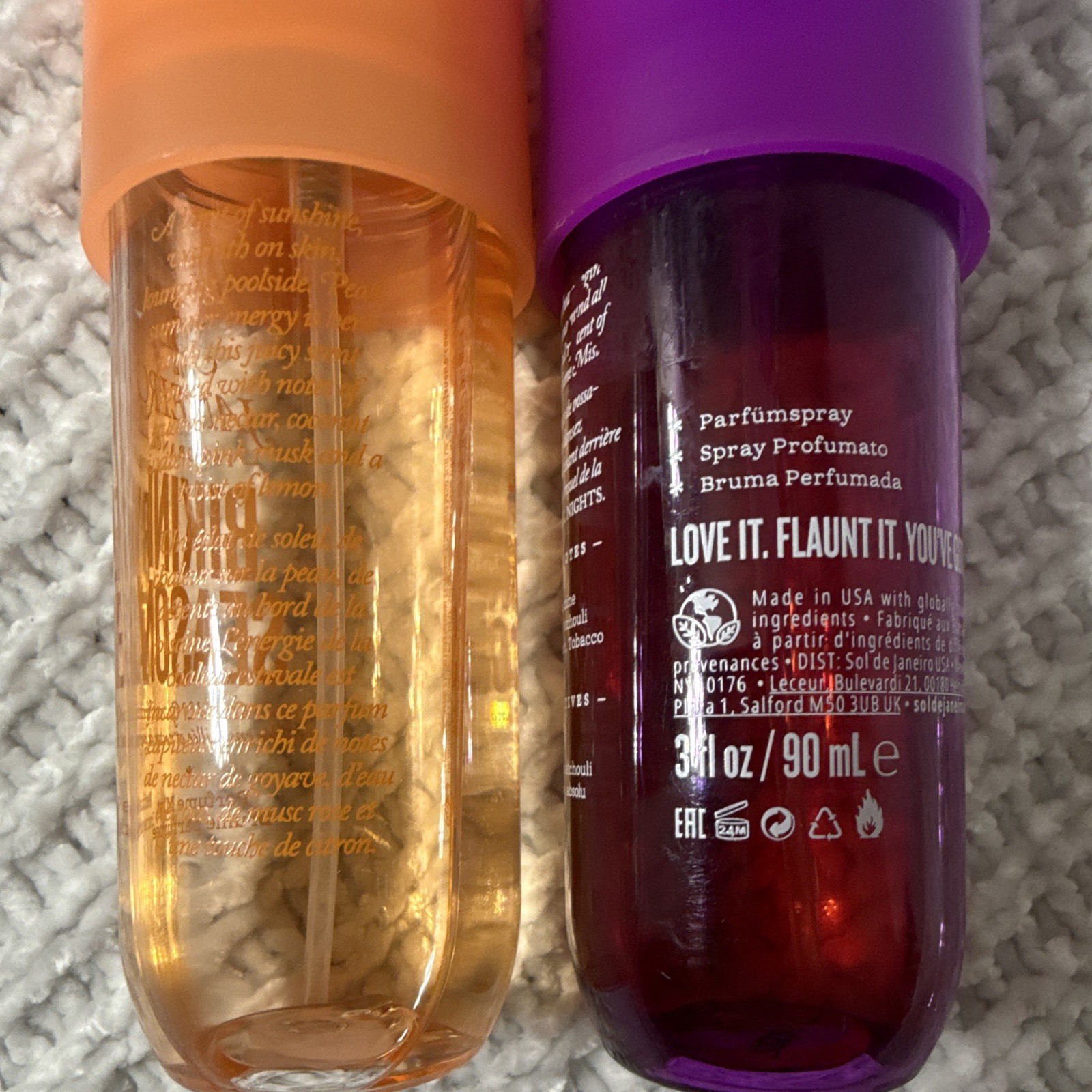 Sol de Janeiro Bikini Season & Tropical Nights Unisex Body Mist Set 3 fl oz rare