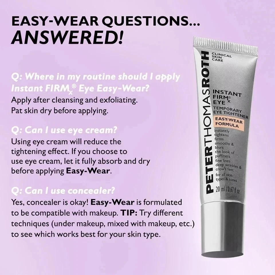 NEW Peter Thomas Roth Temporary Eye Tightener Easy Wear Formula 20ml/0.67FL.oz