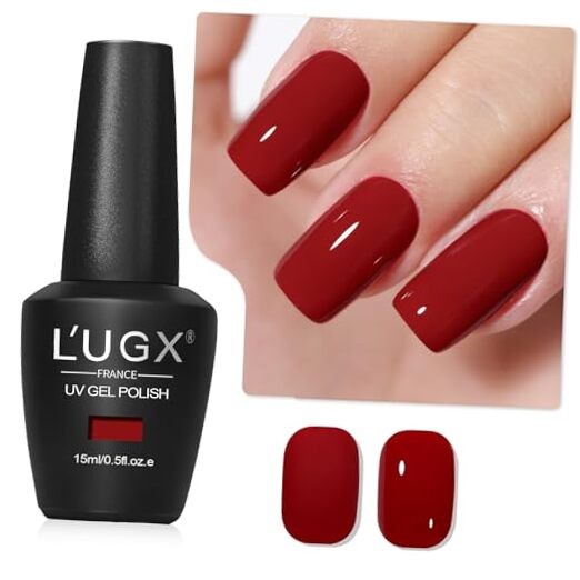 Red Gel Nail Polish 15ML Christmas Cherry Dark Red Gels Polish Deep Dark red