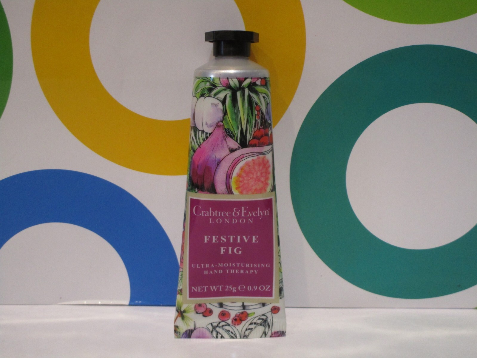 CRABTREE & EVELYN ~ FESTIVE FIG HAND THERAPY ~ 0.9 OZ