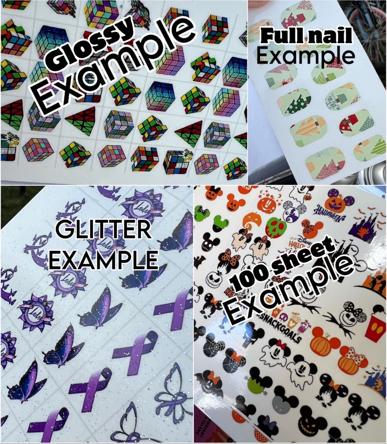 Support Ukraine Waterslide Finger Nail Decals Instructions set of 50 JH