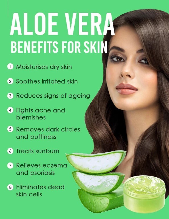 Aloe Vera Gel (THICK) 100% Pure Organic Soothing Moisturizing Skin Lotion – 4oz