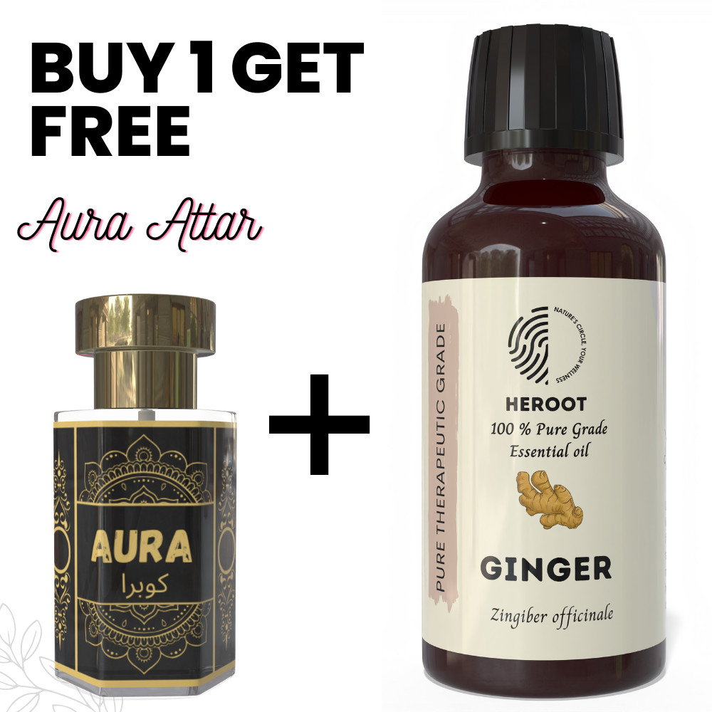Ginger Essential Oil 10ml Aromatherapy Diffuser Home Fragrance DIY + Free Attar