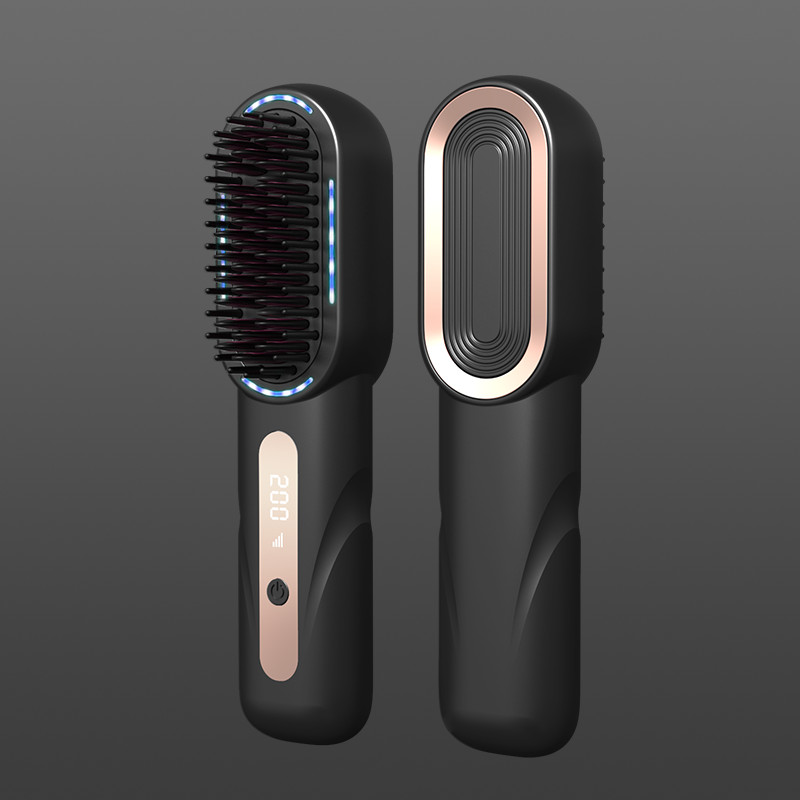 Electric Hair Straightening Comb Rechargeable 5000mAh Battery Powered Cordless